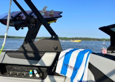 A boat front view of some equipment